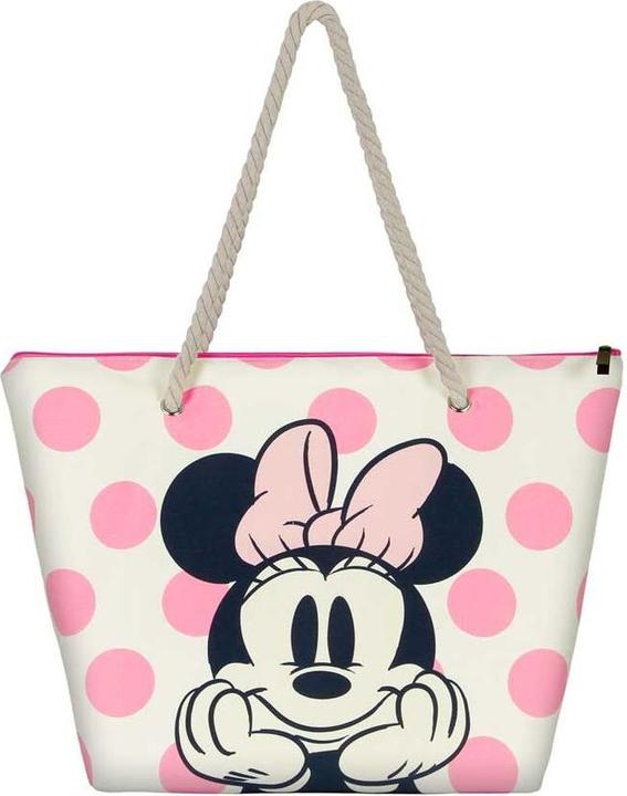 Karactermania Minnie Maus Dots-Soleil Strandtasche, Rosa, 52 x 37 cm