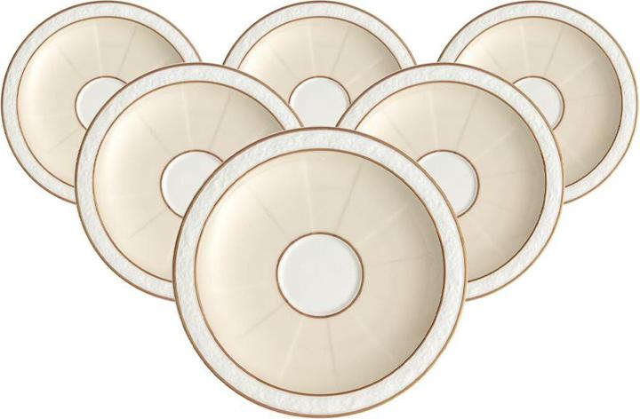 Actual product image Villeroy & Boch Multipack Ivoire mocha/espresso saucer - 6 pieces (6 x)