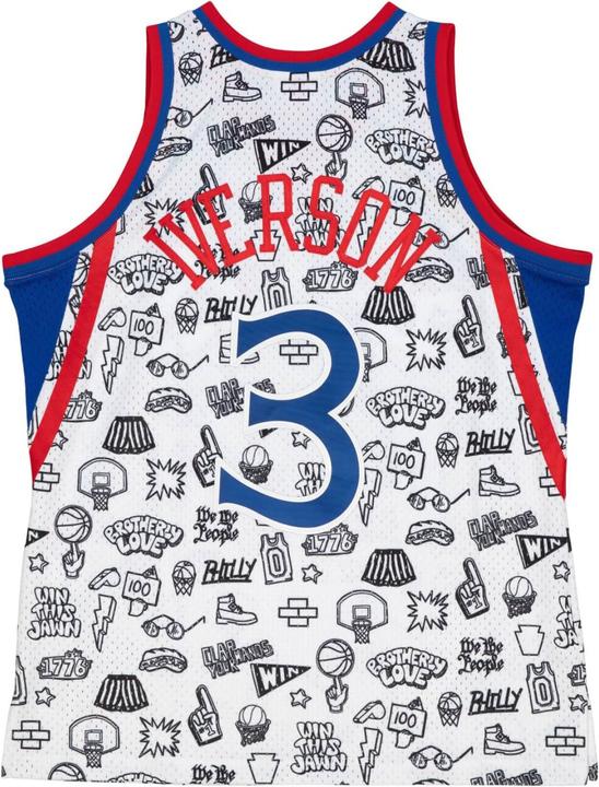 Image du produit Mitchell & Ness M&N DOODLE Swingman Mesh Jersey Philadelphia 76ers (S)