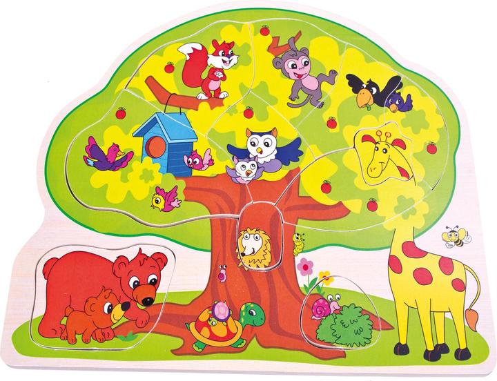 Produktbild Bino Puzzle Wildtiere, 12 tlg. (12 Teile)