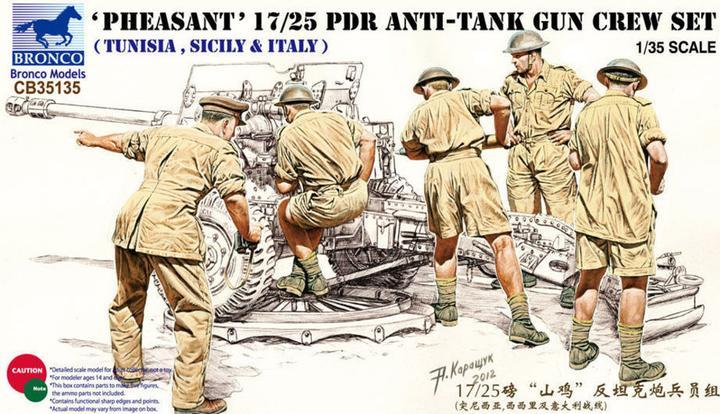 Produktbild Bronco 17/25 pdr Anti-Tank Gun Crew Set