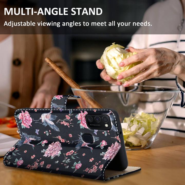 Actual product image Cadorabo Book case with print for Samsung Galaxy M21 / M30s (Samsung Galaxy M21, Samsung Galaxy M30s)