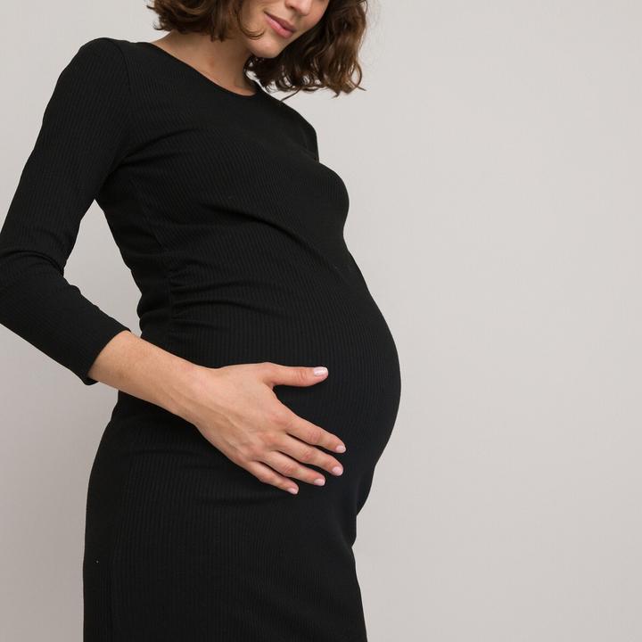 Actual product image La Redoute Collections Knitted dress for pregnancy (L)