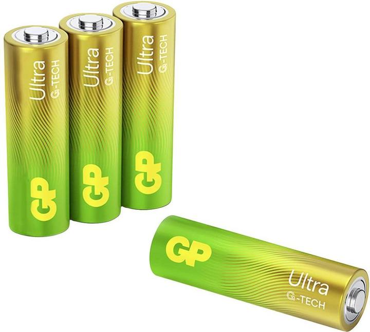Actual product image GP Batteries Ultra Alkaline Battery AA Mignon 1.5V Blister of 4 (4 pcs., AA)
