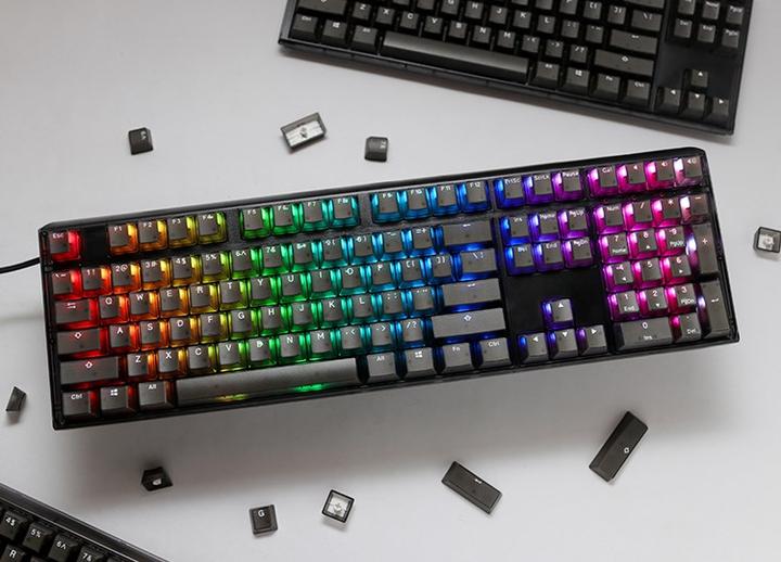 Immagine prodotto Ducky Tastiera da gioco One 3 Aura Black, LED RGB - MX-Speed-Silver (DE, Cablato)
