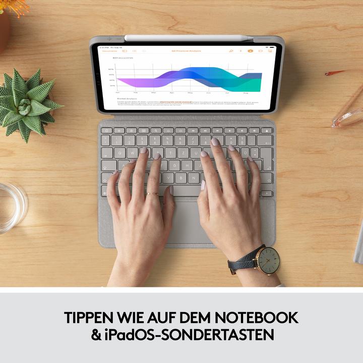 Produktbild Logitech Combo Touch (US, iPad Pro 11 2020 (2. Gen), iPad Pro 11 2022 (4. Gen), iPad Pro 11 2018 (1. Gen), iPad Pro 11 2021 (3. Gen))