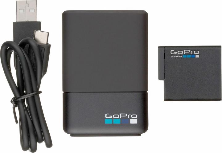 Produktbild GoPro Dual Ladegerät + Akku für Hero 5 / 6 / 7 (hero 5, Hero 6, Hero 7, Hero 8)
