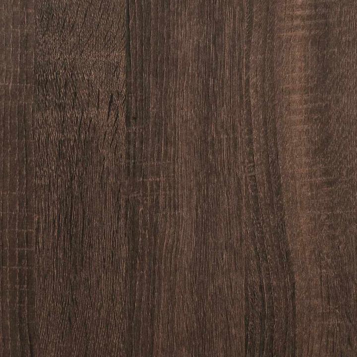 Actual product image VidaXL Bedside table brown oak look 40x31x50 cm wood-based material metal (40 x 31 x 50 cm)