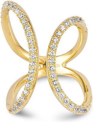 Actual product image Breuning RING - BRILL. 1,04 Ct. H/si (52, 585/14 K Gold)