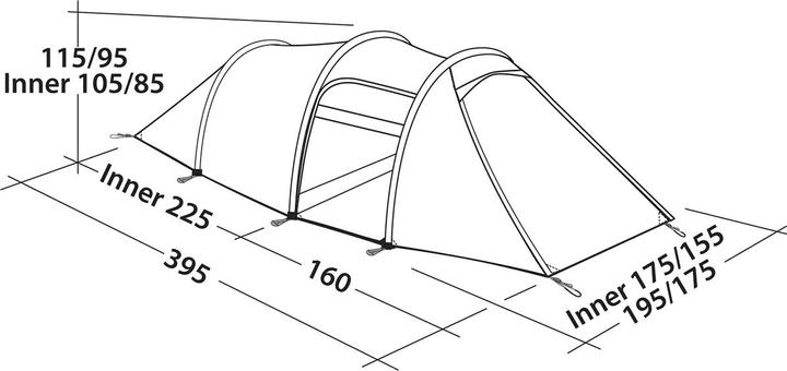 Produktbild Robens Voyager Versa 3 Zelt (Tunnelzelt, 4.50 kg, 3 Personen)