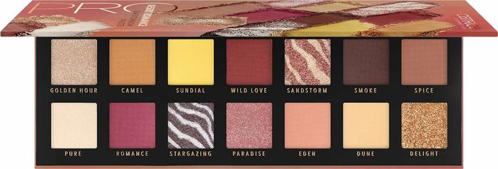 Produktbild Catrice Pro Desert Romance Slim Eyeshadow Palette (#EEA68F, #F9DEC5, #6C2A2B, #B16356, #9B5846, #F8CF9C, #DEB386, #C78170, #FFDA67, #CF8F5C, #D58F59, #ECC19B, #953F3D, #56342F)