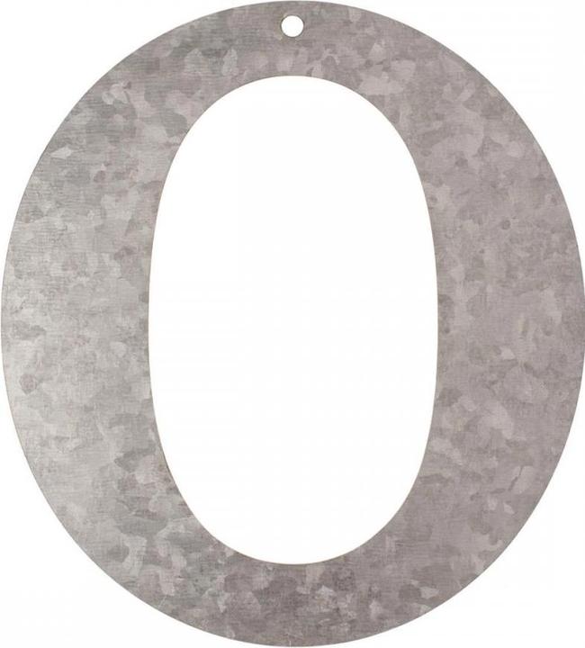 Actual product image Glorex Metal letter galvanised O