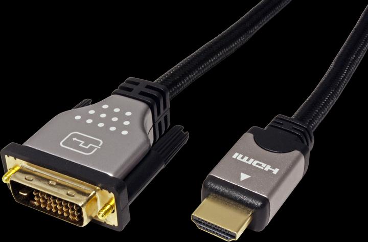 Actual product image Roline DVI — HDMI (Typ A) (1 m, DVI, HDMI)