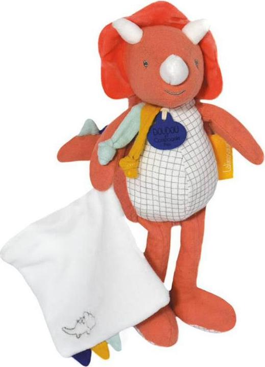 Doudou et Compagnie Dino Lou mit Schmusetuch 25cm