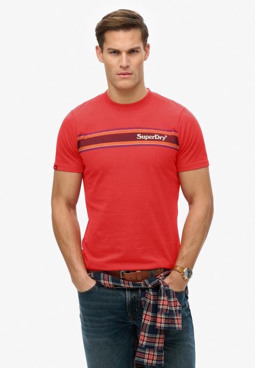 Immagine prodotto Superdry Lässiges Venue T-Shirt mit Streifen und Logo (S)