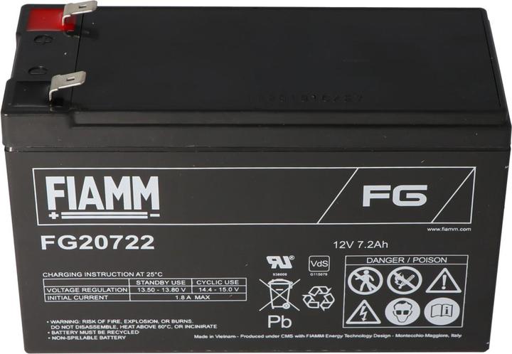 Image du produit Fiamm Akku FG20722 mit 6,3mm Steckkontakten (12 V, 7.20 Ah)