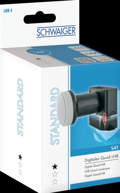 Immagine prodotto Schwaiger LNB digitale quadruplo (Quattro LNB, 40mm)