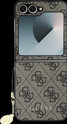 Produktbild Guess GUHCZF6GF4GBR Z Flip6 F741 brązowy/brown 4G Charm (Samsung Galaxy Z Flip6)