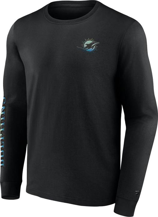 Fanatics Miami Dolphins Gradient LS Crew T-Shirt S (S)