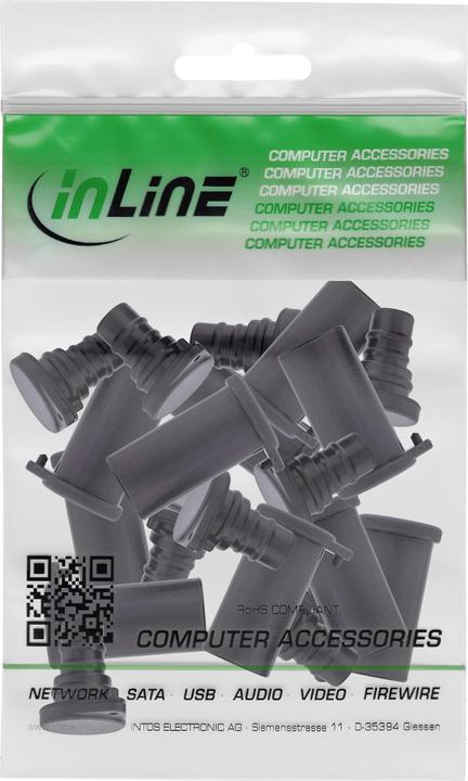 Produktbild InLine ® Staubschutzkappen für Solar Photovoltaik Steckverbinder 10er Set (Solarstecker)