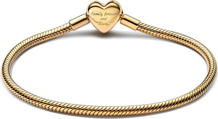 Produktbild Pandora Infinity Herz Schlangen Glieder Armband (19 cm, Vergoldet, Metall)