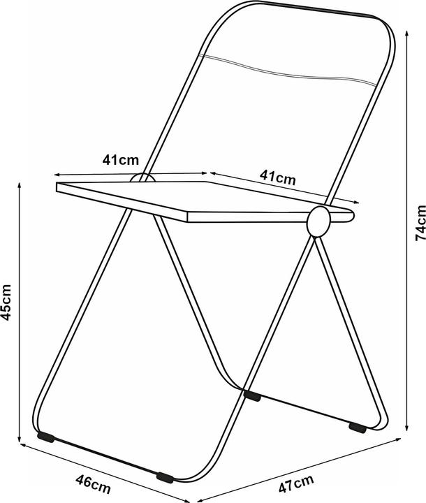 Actual product image En.Casa Folding chair set of 2