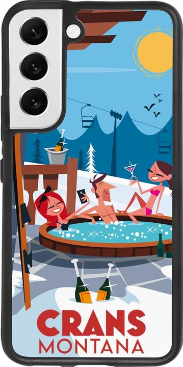 Produktbild PhoneLook Hülle Silikon schwarz Crans-Montana Mountain Jacuzzi (Samsung Galaxy S22)