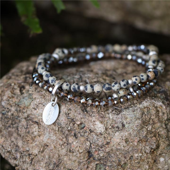 Image du produit Andreani Bracelet avec pierre de lave véritable (8 cm, Pierres, Métal)