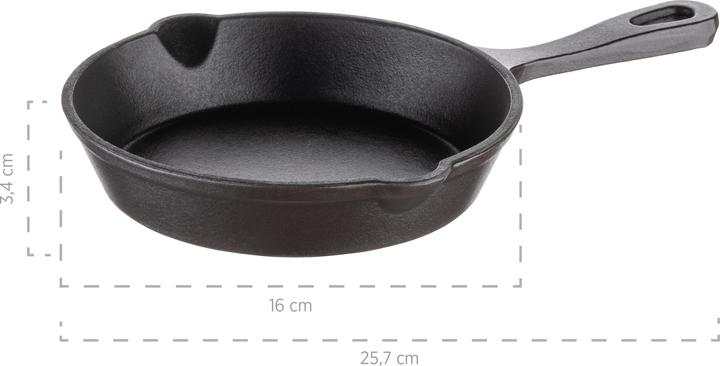 Productafbeelding Mäser Gietijzeren pan (16 cm, Koekenpan, Gietijzer)