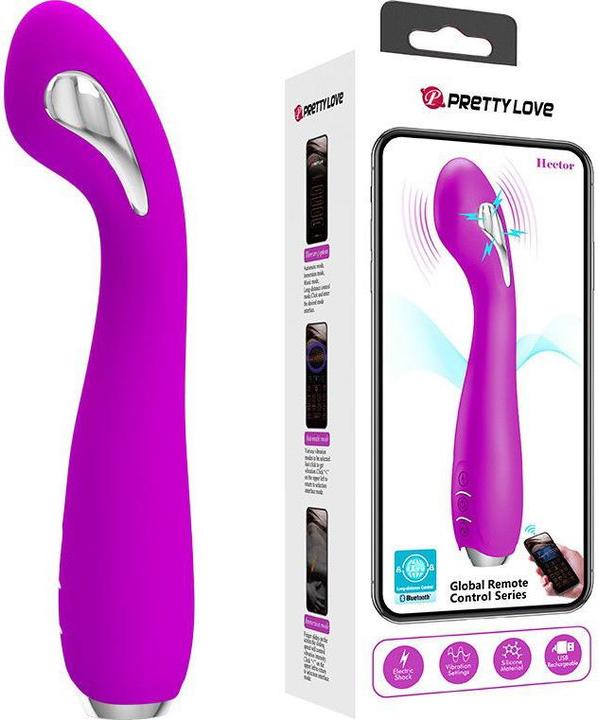 Image du produit Pretty Love Hector Electroshock Vibromasseur Contrôlé Par App Violet