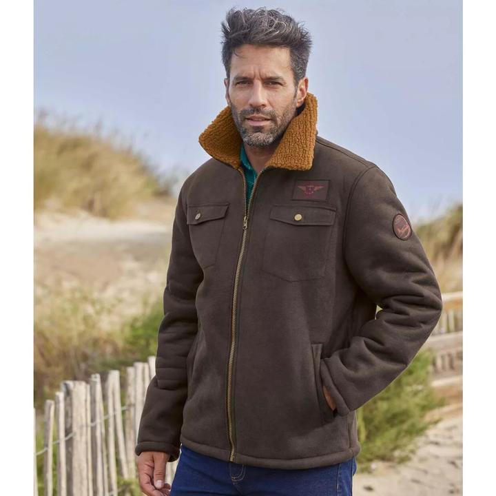 Produktbild Atlas For Men FliegerJacke in Wildlederoptik mit Teddyfutter (4XL)