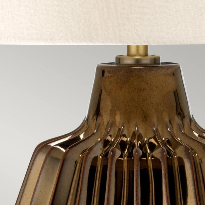 Actual product image Elstead Lighting Newham table lamp E27 55cm bronze ceramic, pearlescent mother-of-pearl satin structure (E27)