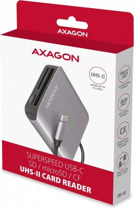Actual product image Axagon CRE-S3C (USB 3.2)