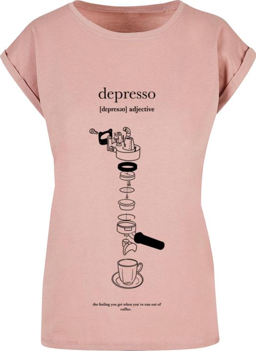 Mister Tee MisterTee Ladies Depresso Extended Shoulder Tee - 174691