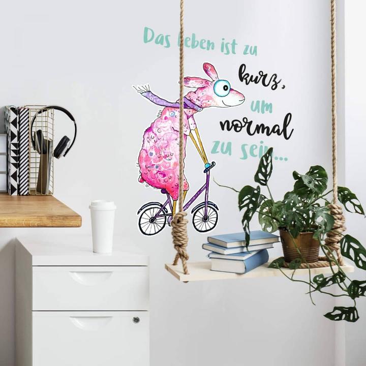 Produktbild Trenddeko Das Leben ist zu kurz, um normal zu sein... (68 x 90 cm)
