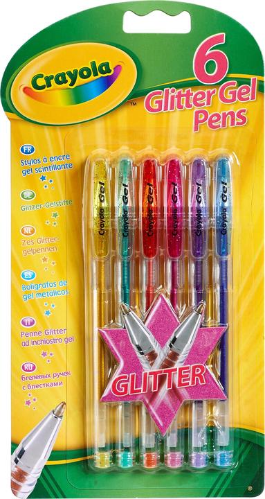 Image du produit Crayola Stylos gel à paillettes (Multicolore, 6 x)