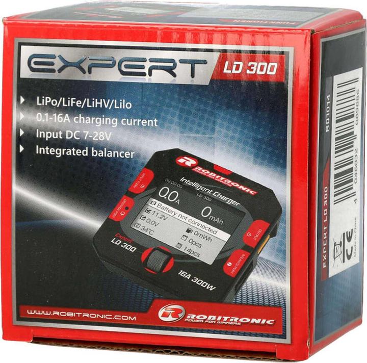 Actual product image Robitronic Charger DC Expert LD 300 LiPo 1-6s 16A 300W
