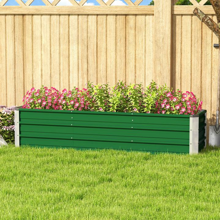 Actual product image Outsunny Garden bed including gardening gloves and bed signs