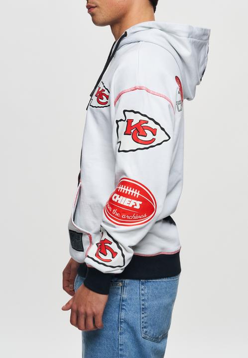 Immagine prodotto Recovered Felpa con cappuccio in pile Re:covered - INK DYE Kansas City Chiefs - XL (XL)