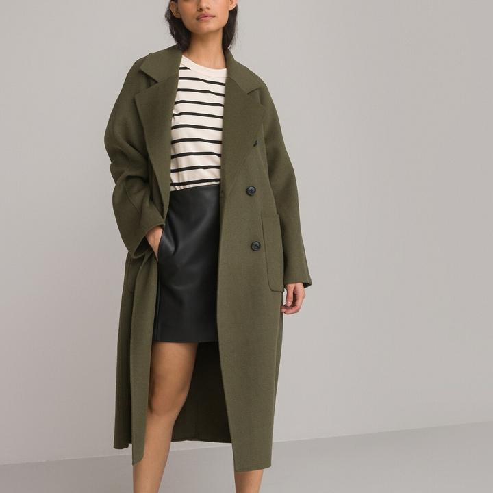 Image du produit La Redoute Collections Manteau en laine mélangée (38)