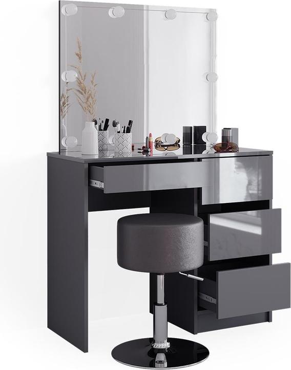Actual product image Vicco Sherry with stool and lighting (90 x 75 x 40 cm)