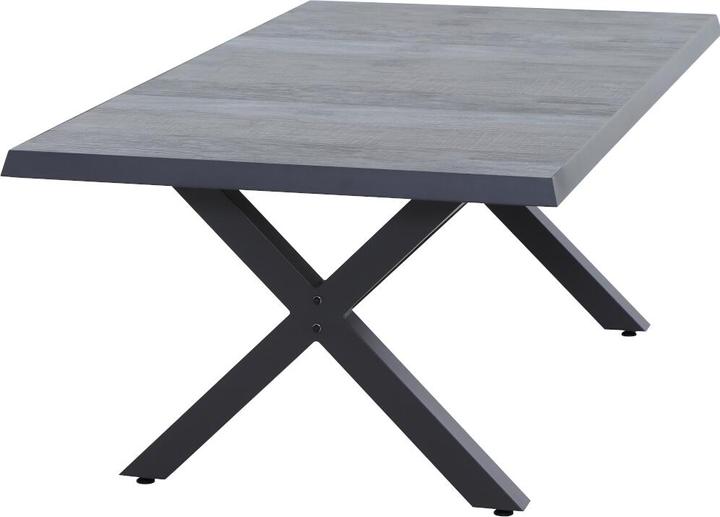Actual product image Siena Garden Sincro Ausziehtisch 200x100cm matt anthrazit / wood-grey (200 cm)