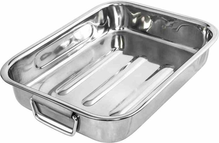 Actual product image Krüger SQUARE PAN 3 0CM STAINLESS STEEL 15130 (Frying pan, Stainless steel)