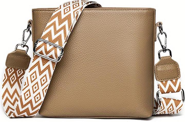 Only-Bags.Store Kunstleder Crossbody Umhängetasche, Solid Farbe Messenger Satchel Geldbörse, Casual Fashion