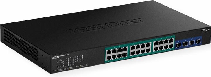 Productafbeelding Trendnet 28-poorts Gigabit Web Smart PoE+ Switch w. SFP+ (28 Havens)