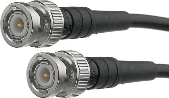 Produktbild Huber & Suhner Konfektioniertes HF-Kabel, BNC Männlich Gerade - BNC Männlich Gerade, 2m, Schwarz (Antennenkabel)