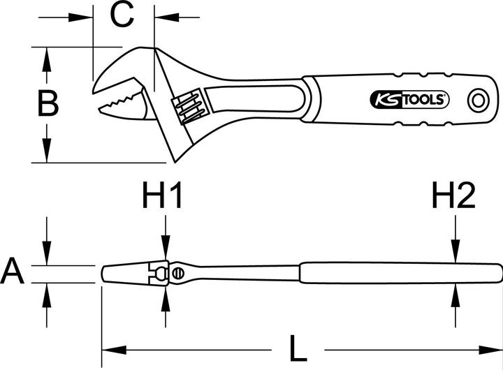 Produktbild KS Tools Rollgabelschlüssel (28 mm)