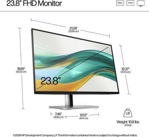 Actual product image HP 524pf (1920 x 1080 pixels, 23.80")