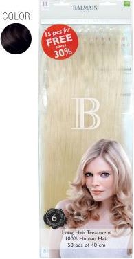 Produktbild Balmain Value Pack 2 Natural Straight 40cm 50St. Echthaar Fill-In Extensions (Blond, 40 cm)