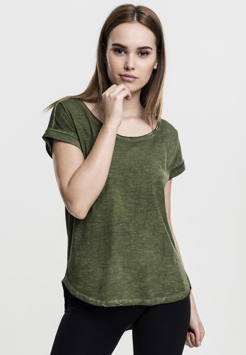 Immagine prodotto Urban Classics Tee lungo da donna a forma di schienale con tintura spray (L)